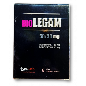 BIOLEGAM 50 / 30 MG ( SILDENAFIL / DAPOXETINE ) 8 FILM-COATED TABLETS